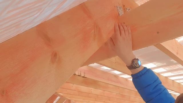 ? ВАЛЬМОВАЯ КРЫША ? Устройство четырехскатной стропильной системы кровли дома из газобетона. смотреть онлайн