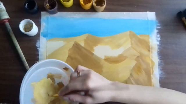 Рисуем пустыню гуашью смотреть онлайн