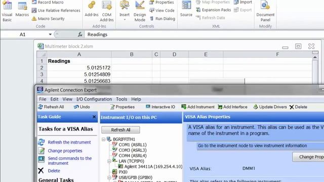 Writing Code for USB, LAN and GPIB Using an Alias with Visual Basic смотреть онлайн