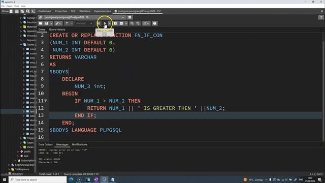 PostgreSQL Conditional Expressions| IF-ELSE, IF-END IF, IF-ELSIF-ELSE- END Condition in Postgr #VD5 смотреть онлайн
