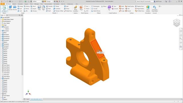 #10 Offset Work Plane on Sketch Creation | Autodesk Inventor смотреть онлайн