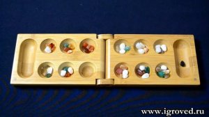 Калах / Манкала дорожная версия (бамбук). Обзор настольной игры от Игроведа.mp4