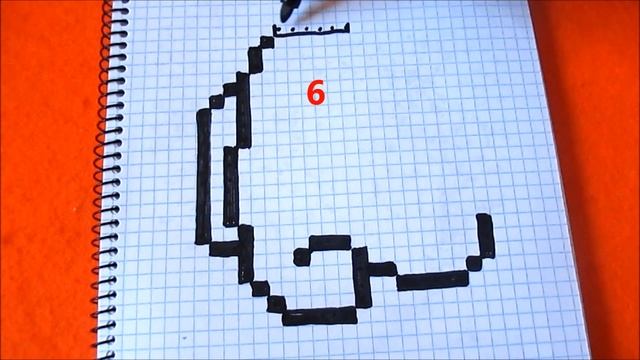 Амонг Ас Сидит Как нарисовать по клеточкам Простые рисунки Among US How to Draw Pixel Art смотреть онлайн