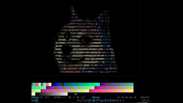 Durdraw overview: Animated ANSI, Unicode and ASCII Art Editor for the Linux Terminal смотреть онлайн