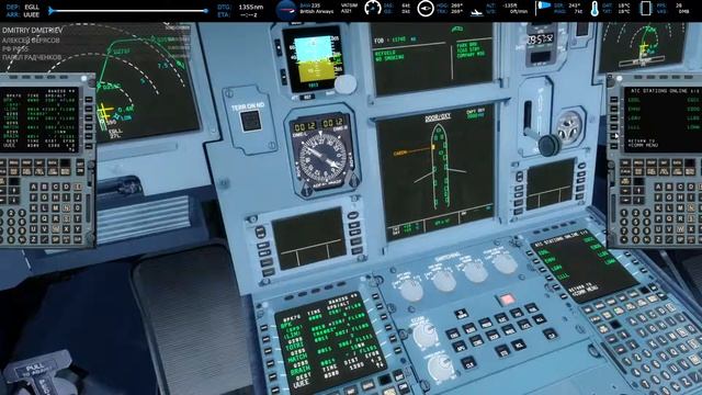[P3D4.5] EGLL-UUEE Лондон-Москва на А320. ч1 смотреть онлайн
