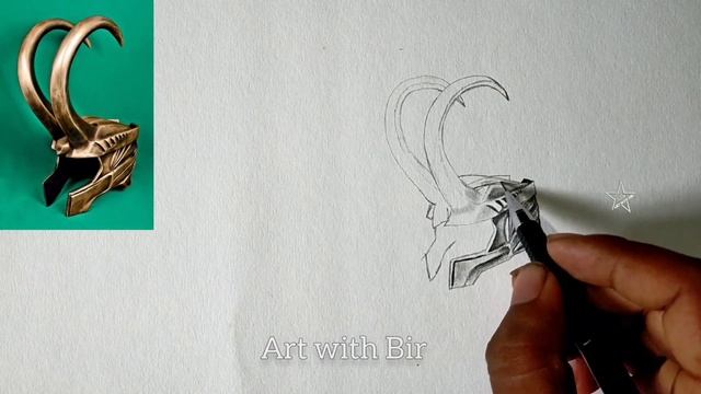 how to draw Loki crown ||Crown drawing step by step tutorial || Pencil drawing tutorial. смотреть онлайн