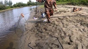 Рыбалка на Омке. Река Омь. Мини клип. Рыбалка в августе.