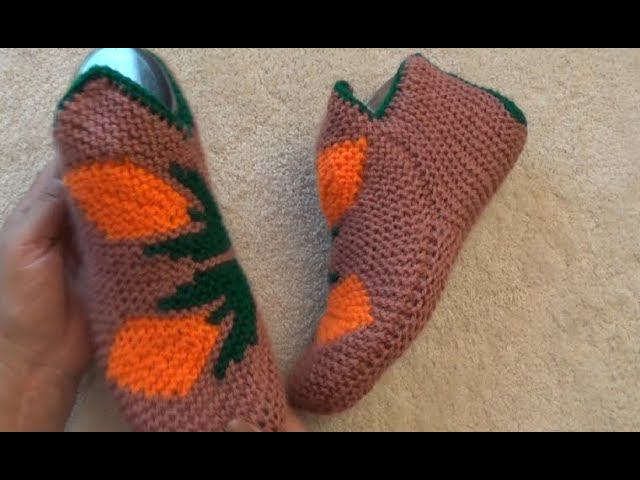 Тапочки с узором "Тюльпаны" смотреть онлайн