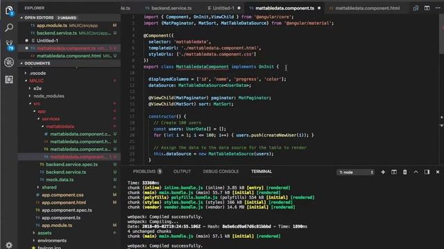Angular Material Data Table Tutorial - quick смотреть онлайн