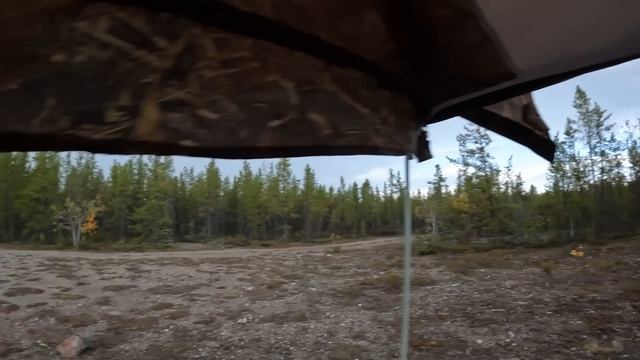 RAIN HAMMERS TENT. LIVING ALONE IN THE WOODS. SQUIRREL PROBLEMS смотреть онлайн