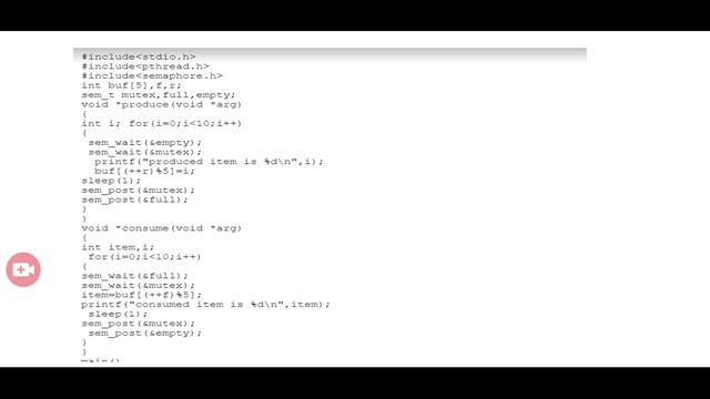 producer consumer problem using semaphore смотреть онлайн