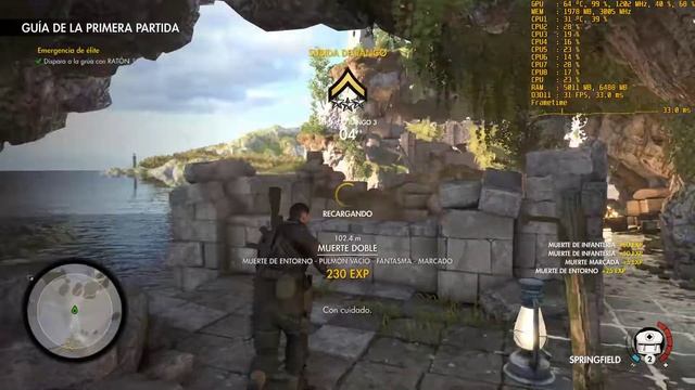 Sniper Elite 4 DX11: GeForce GTX 660 Ti | Campaña | Calidad Alto | 1080p смотреть онлайн