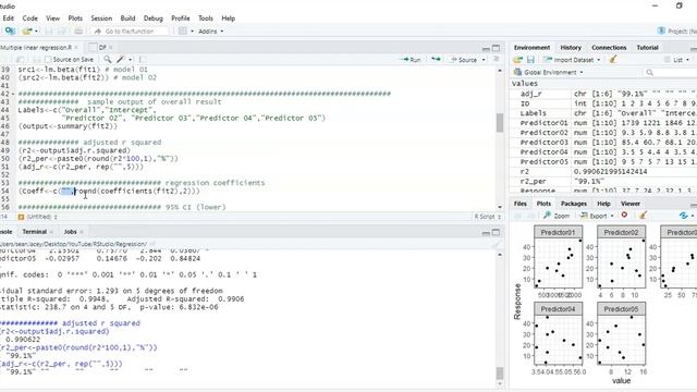 Presenting Multiple Linear Regression Analysis Results in RStudio смотреть онлайн