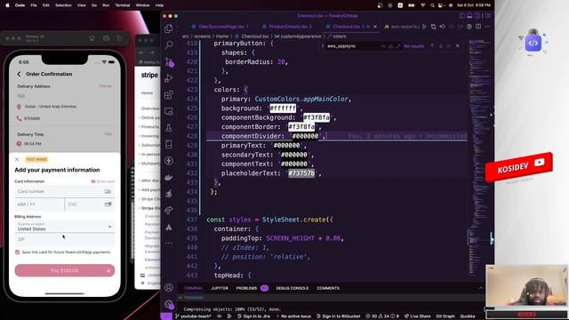Customize Stripe Payment Sheet | React Native | ReactJS | TypeScript | JavaScript смотреть онлайн