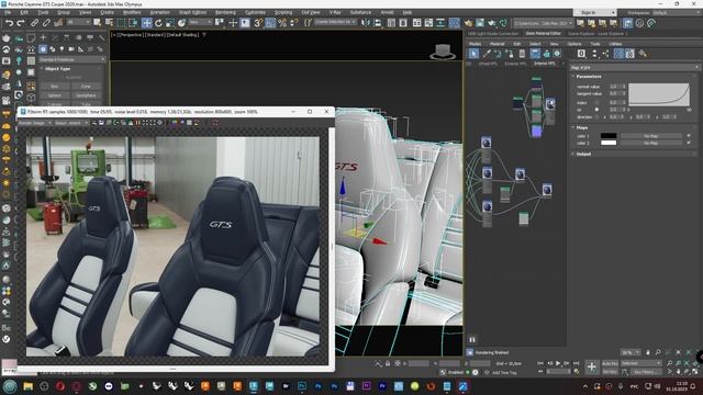 Автомобильная визуализация. Porsche Cayenne GTS (материалы салон ч.1) (Automotive visualisation) RU смотреть онлайн