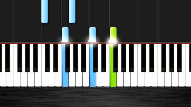 Green Day - 21 Guns - EASY Piano Tutorial by PlutaX - Synthesia смотреть онлайн