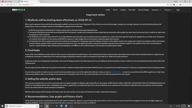 RBX ROCKS IS SHUTTING DOWN!*REAL!*! Rolimons? (Roblox Trading) смотреть онлайн