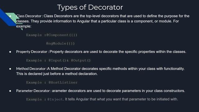 Angular #20 - Decorators in Angular & Types of Decorator in Angular смотреть онлайн