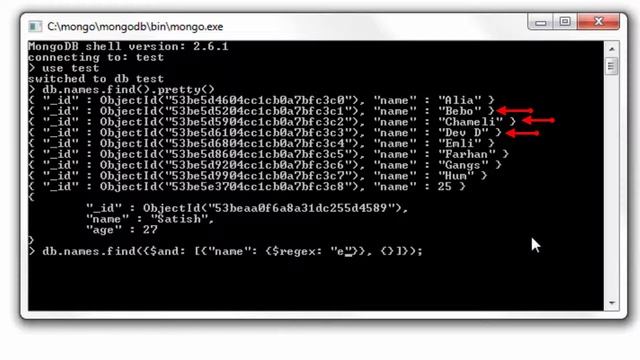 $and operator: MongoDB смотреть онлайн