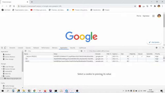 Как увидеть все cookies для открытой страницы смотреть онлайн