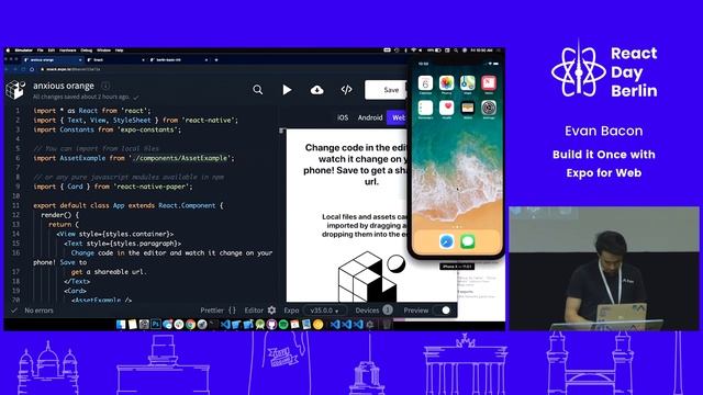 Build it Once with Expo for Web: Create PWAs with cutting-edge browser functionality - Evan Bacon смотреть онлайн