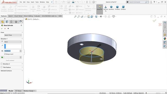 Clamp Mini Bench Vice in SolidWorks #9 Vice Nut смотреть онлайн