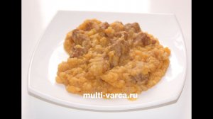 Гороховая каша с мясом в мультиварке Редмонд, как приготовить горошницу