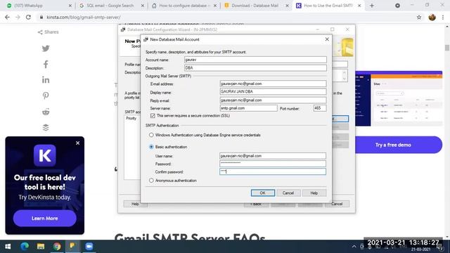 How to configure emails in MSSQL server and how to Read Email logs,Email operator,how to setup SMTP смотреть онлайн