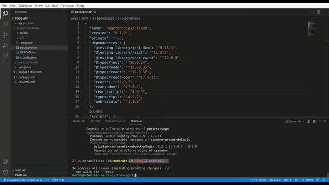Upgrading react-scripts to v5 in the EASIEST way смотреть онлайн