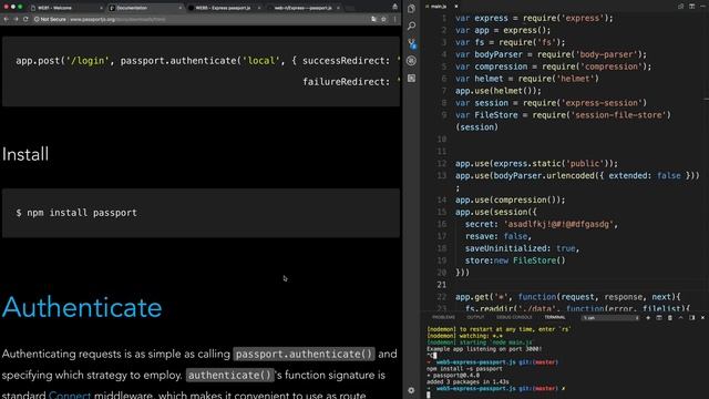 WEB5 - Express Passport.js 2. passport 설치 смотреть онлайн