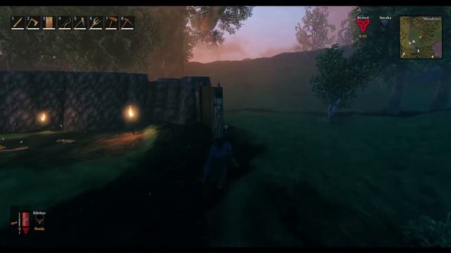 Valheim | Set up your camp walls with Stone! смотреть онлайн
