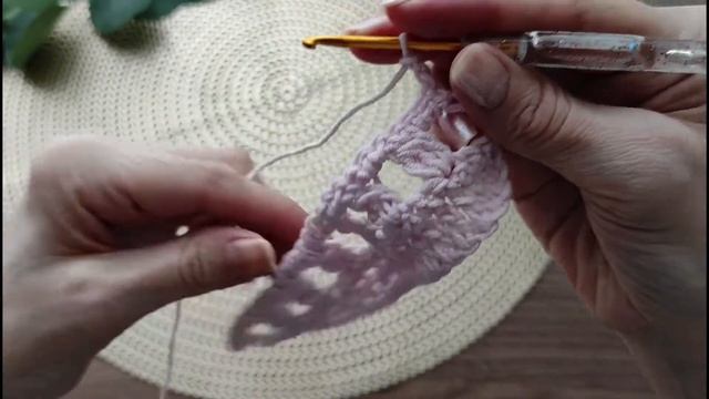 Ажурный узор для шарфа, кардигана крючком. СЕКРЕТ ровного края смотреть онлайн