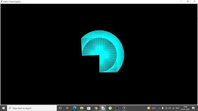 Oddly satisfying video | made using python and turtle library | computer graphics | Byte Learning смотреть онлайн