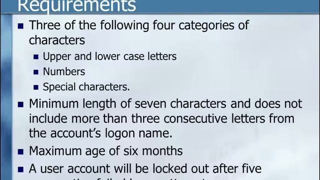 Password Complexity (Students) смотреть онлайн