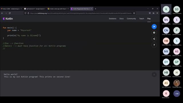 Android Study Jam Session 1: Introduction to Kotlin || 12 December - 2021 смотреть онлайн