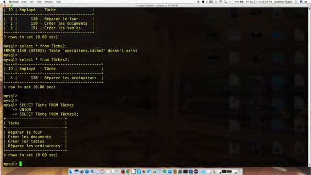 Tutoriel SQL - Union Et Union ALL - MySQL смотреть онлайн