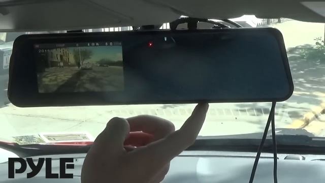Pyle PLCMDVR42 - Feature Overview - Rear View Mirror Dual Car Camera DVR Backup Camera Full HD 1080 смотреть онлайн