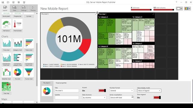 Visual Properties in Mobile Report Publisher - SQL Server 2017 смотреть онлайн