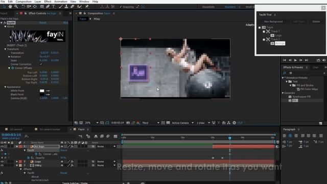 Advanced 3d tracking / fayIN plugin / After Effects tutorial смотреть онлайн