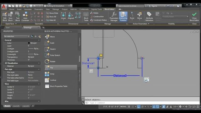 Making a Door Dynamic Block in AutoCAD [Hindi] смотреть онлайн