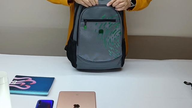 la victoire shop/N717-GRY Стильный рюкзак c USB зарядкой，городской и школьный смотреть онлайн