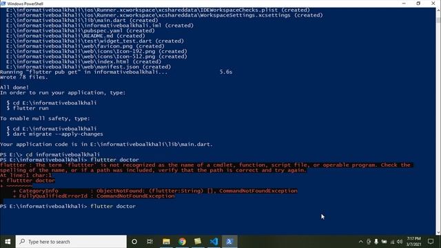 How to create a flutter App or project in windows 10(Flutter bangla tutorial) смотреть онлайн