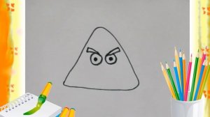 Рисуем с детьми 4-5 лет Давай нарисуем Птицу Angry Birds