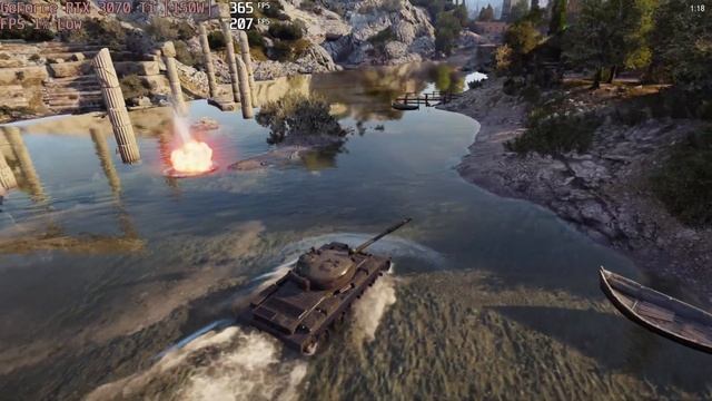 ? NVIDIA GeForce RTX 3070 Ti [Laptop, 150W] - World of Tanks gameplay benchmarks (1080p) смотреть онлайн