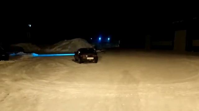 первые круги на сноубайке GSX-R1000 часть 2)