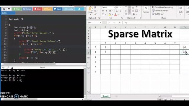 Sparse Matrix (Column-major) 6 x 8 смотреть онлайн