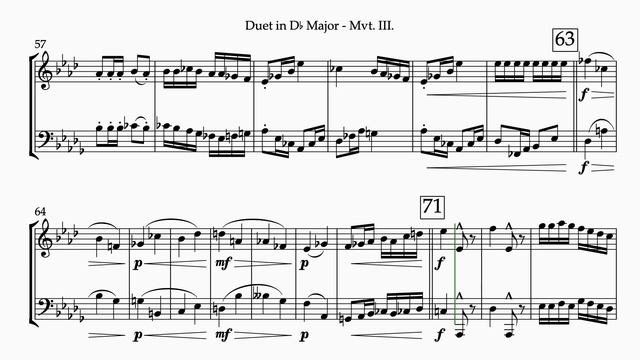 Duet in D-Flat Major for Horn and Bass Trombone: Andante con moto смотреть онлайн
