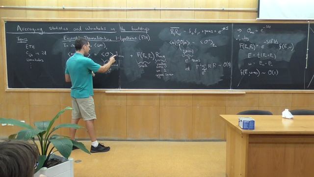 Bootstrap School 2022 - Tom Hartman: Averaging and statistics in CFT, Lecture 1 смотреть онлайн