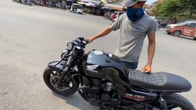Honda CB750 cafe racer Part 2 смотреть онлайн