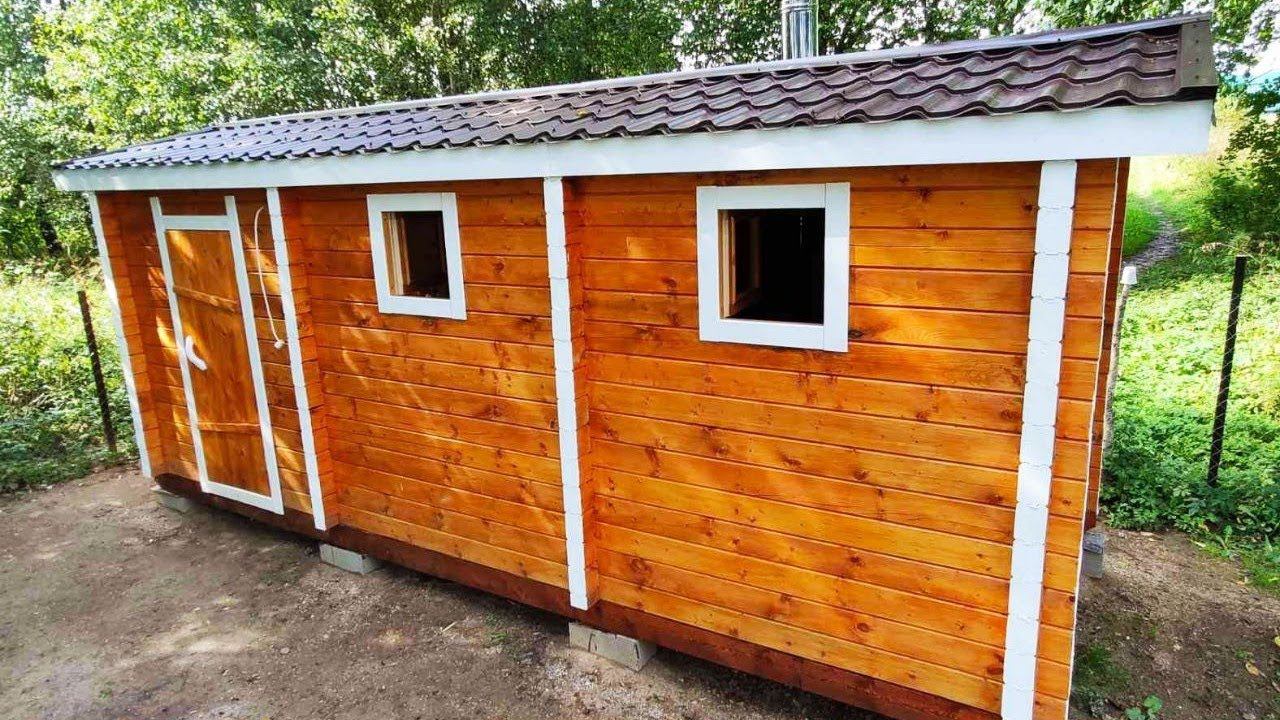 Мобильная баня с ЗАВОДСКИМ ЗАПИЛОМ В ЧАШУ смотреть онлайн